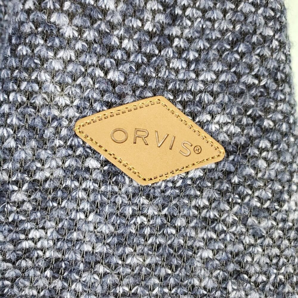 Orvis Brighton Quarter Zip Sherpa Lined Sweater Jacket Size Large - Picture 5 of 7